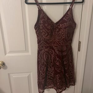 Maroon Homecoming Dress